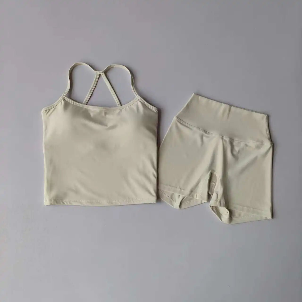 Conjunto de Yoga para Academia: Top Halter, Shorts de Cintura Alta - Avantche Ofc