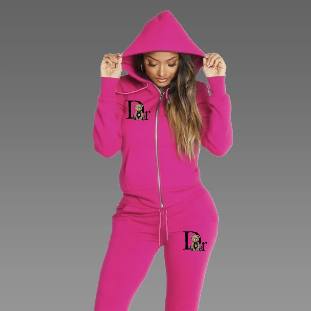 Conjunto feminino 2026 com casaco de moletom com zíper - Avantche Ofc